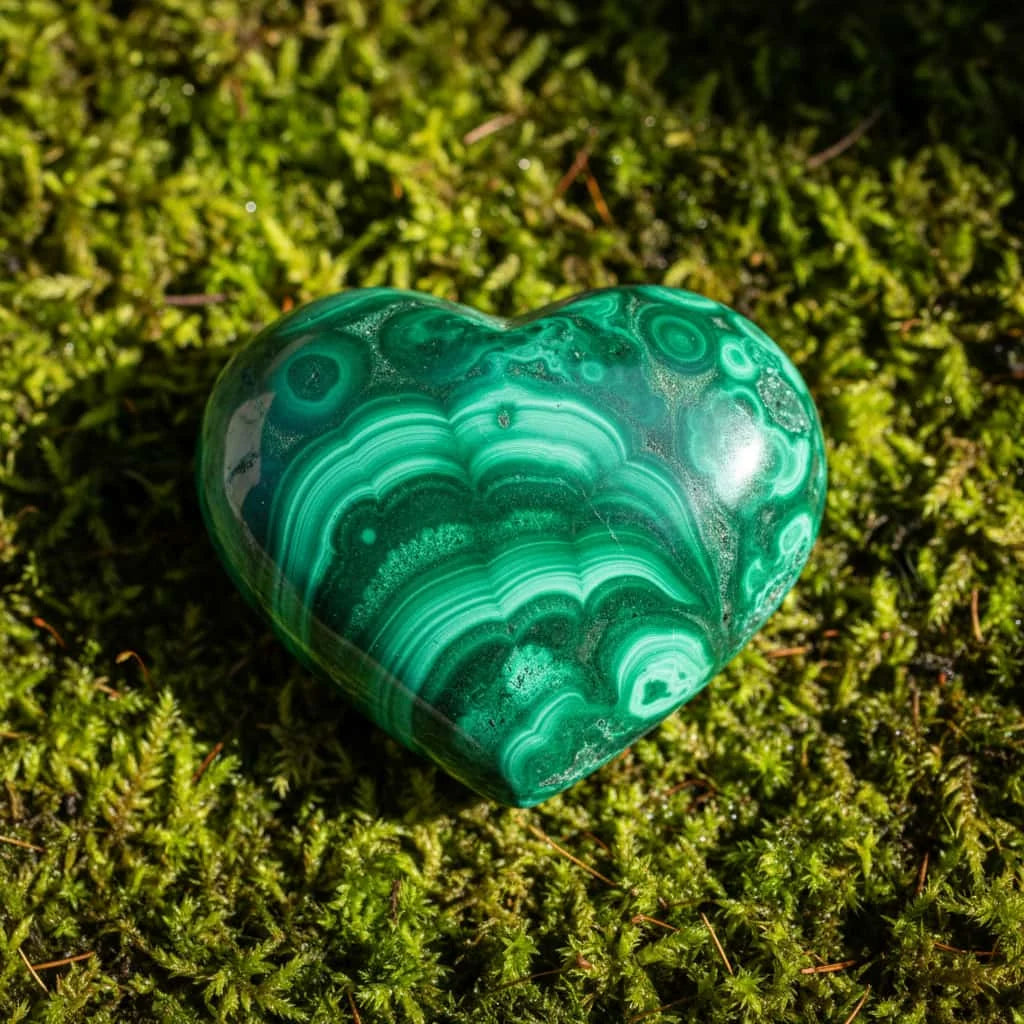 Malachit Herz – Liebe, Heilung & emotionale Transformation