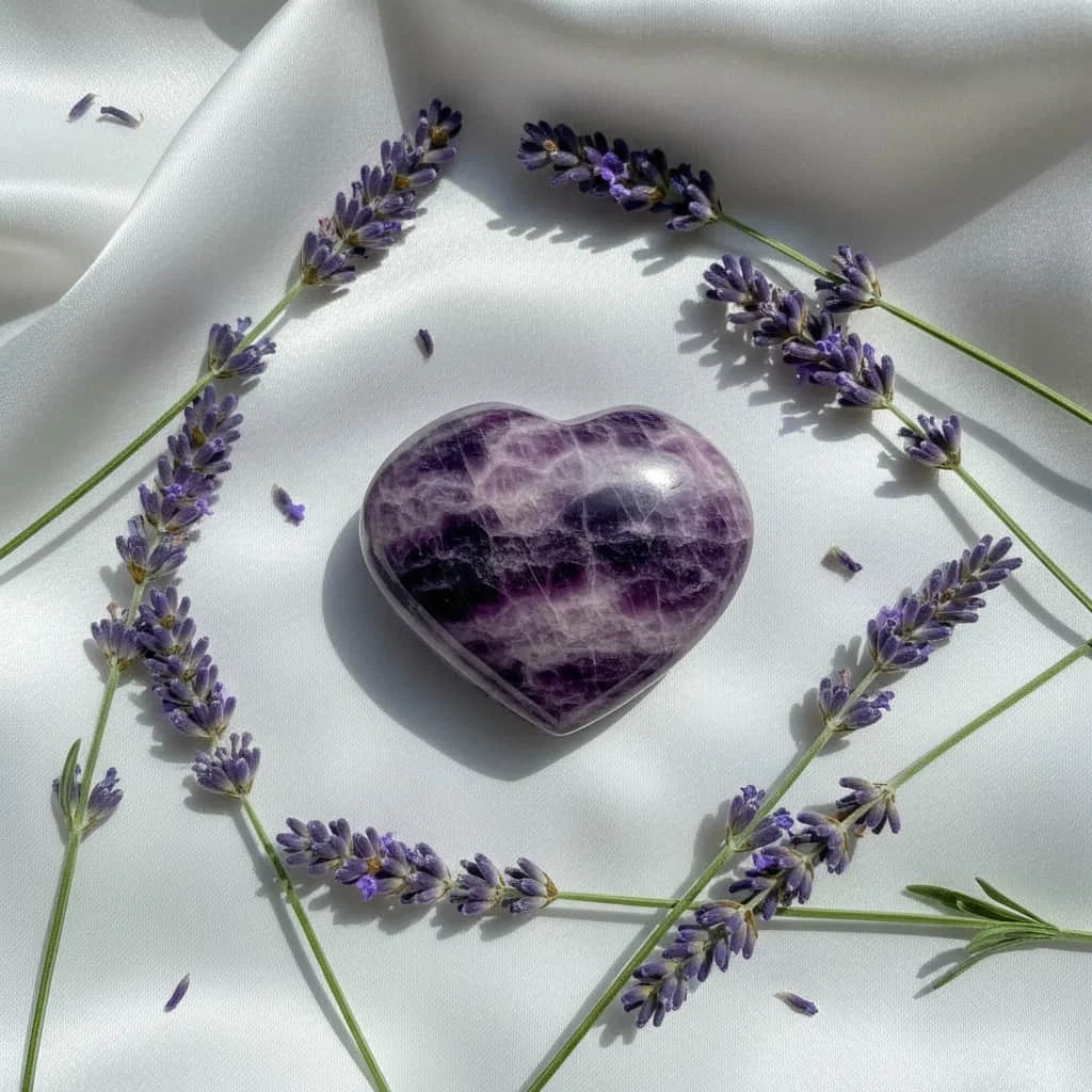 Lepidolith Herz – Liebe, Harmonie & emotionale Balance