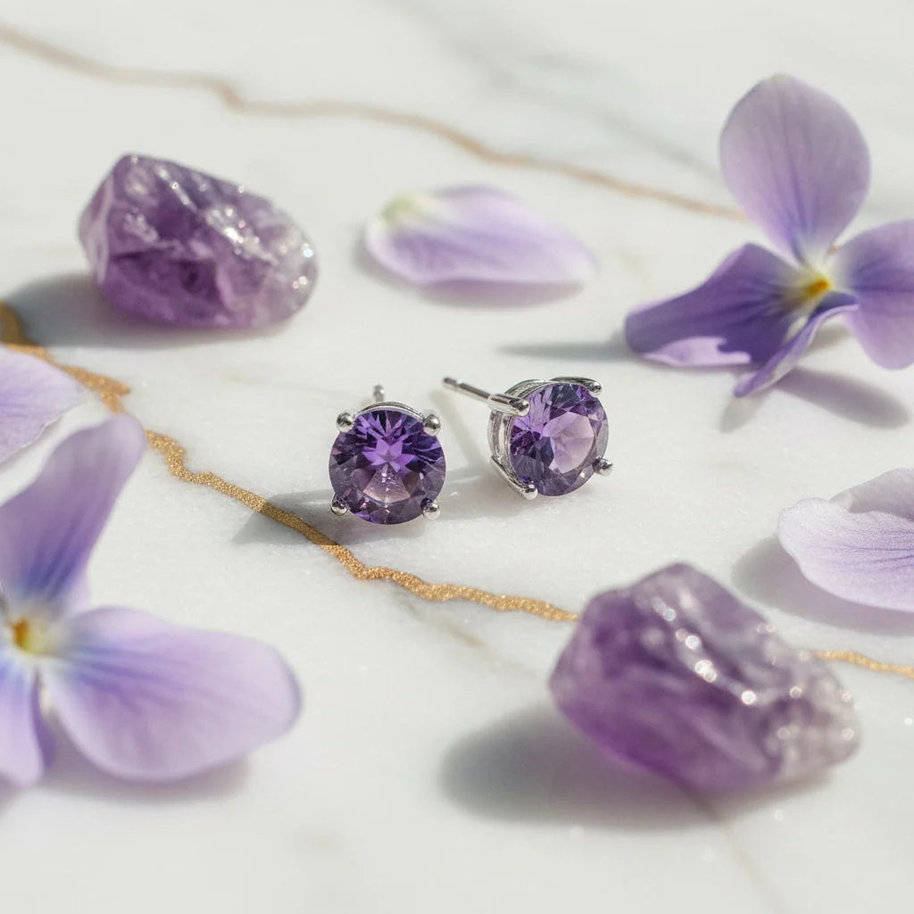 Amethyst Ohrringe – Kristallenergie, Mindset, Stil & Selfcare