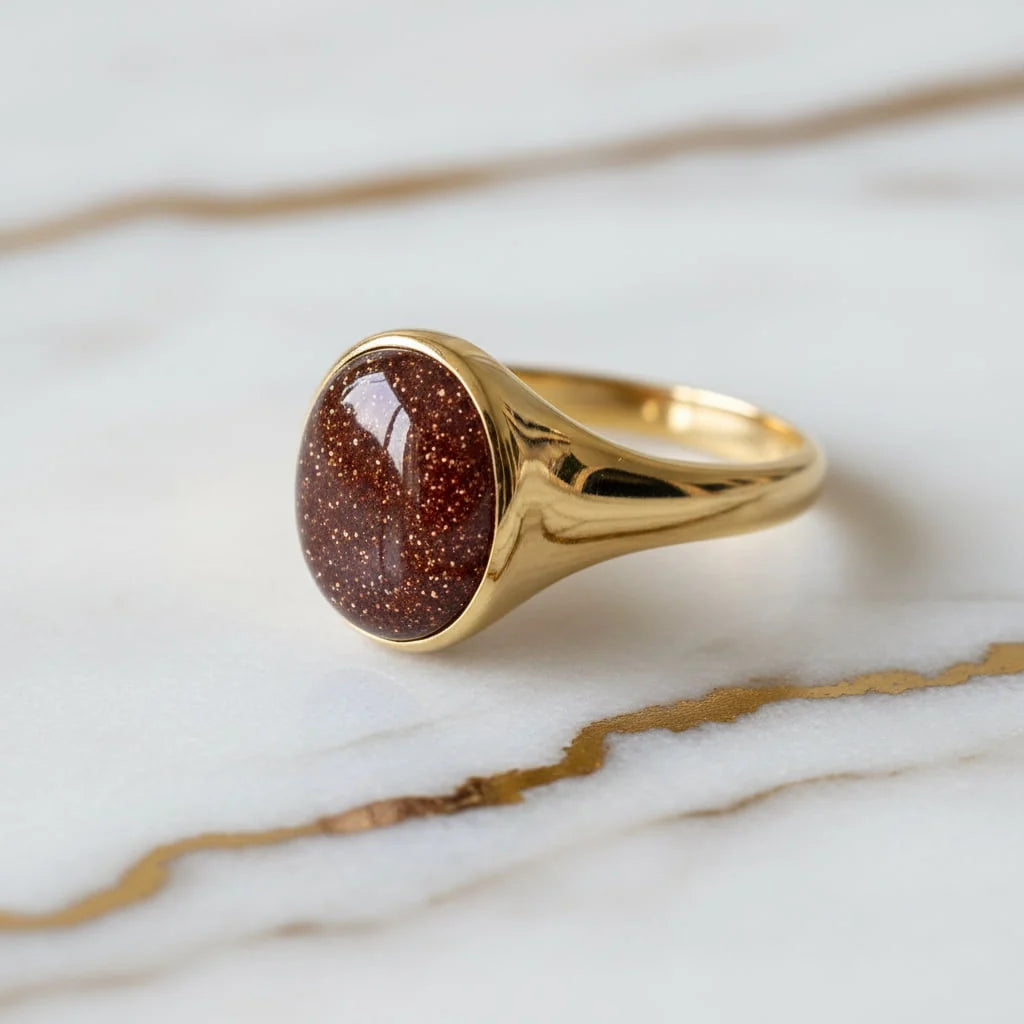 Goldfluss Ring – Selbstvertrauen, Schutz & positive Energie