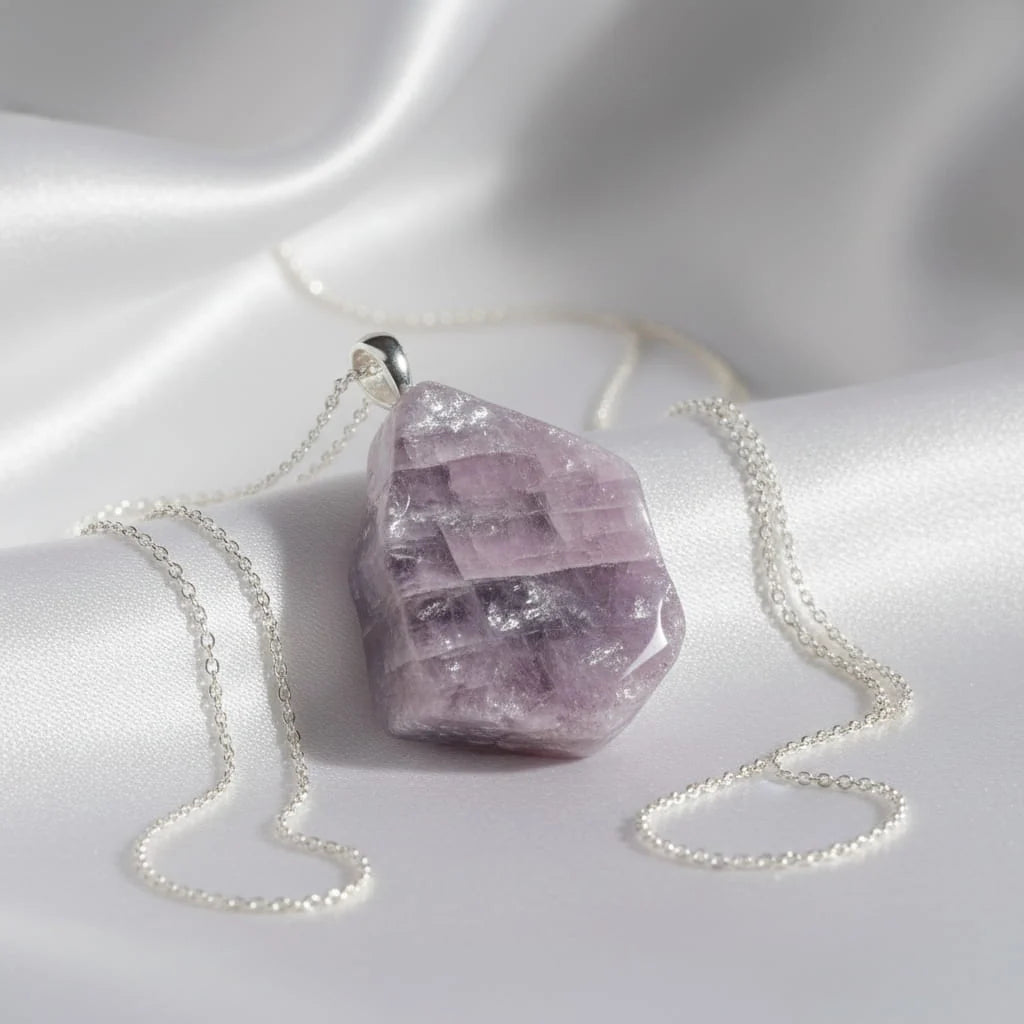 Lepidolith Halskette – Ruhe, Harmonie & emotionale Balance
