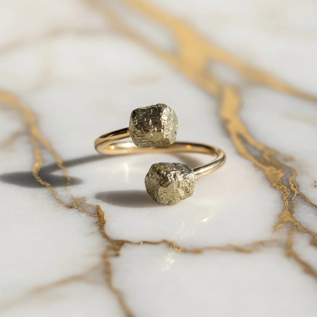 Pyrit Ring – Vitalität, Schutz & positive Energie