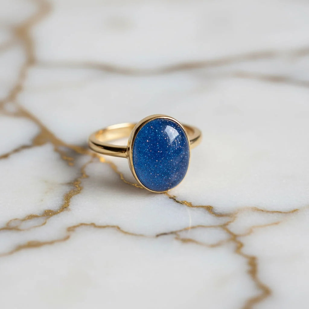 Blaufluss Ring – Energie, Schutz & Harmonie für die Hand