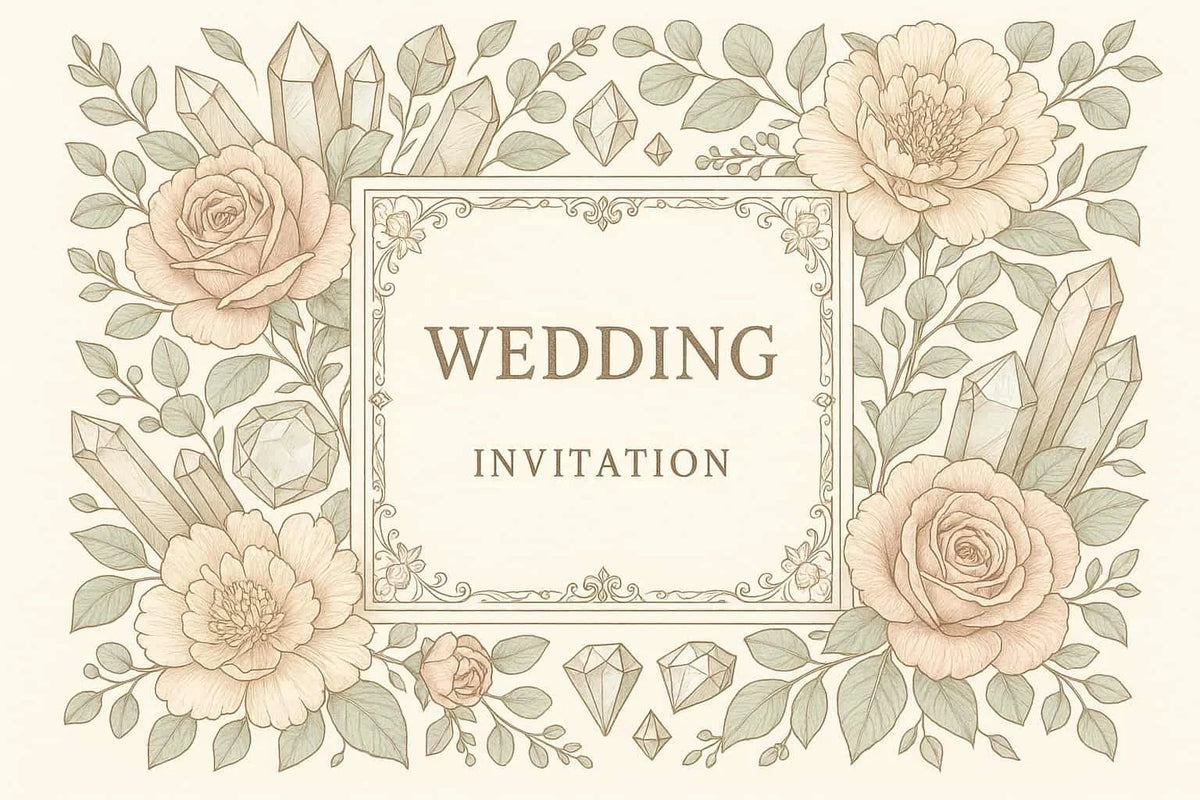 Hochzeitswünsche mit Kristallen – Liebe, Freude & positive Energie verschenken