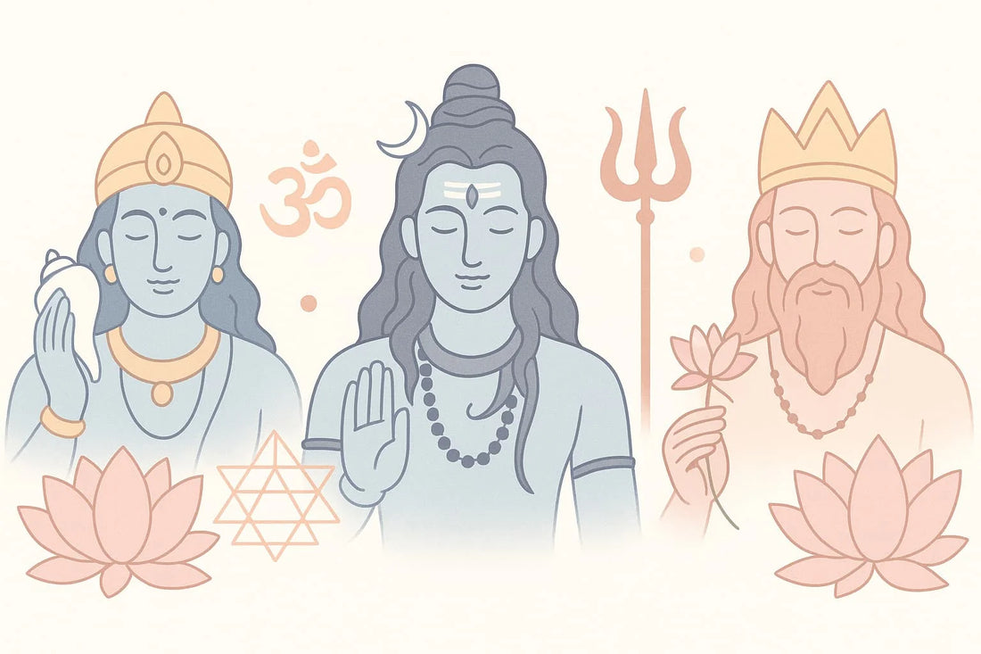 Hinduistische Mythologie: Brahma, Vishnu & Shiva – Die Trimurti im Alltag