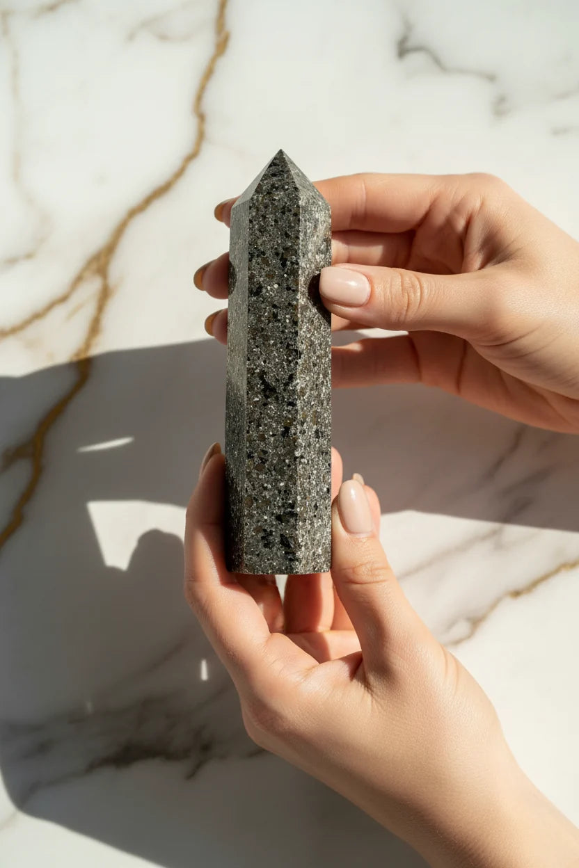 Yooperlite Obelisk – Energetische Kraft & spirituelle Ausstrahlung