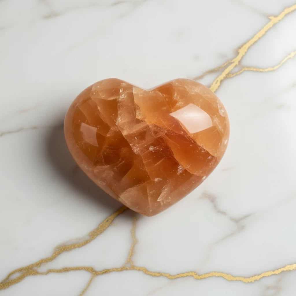 Calcit Herz – Liebe, Harmonie & emotionale Balance