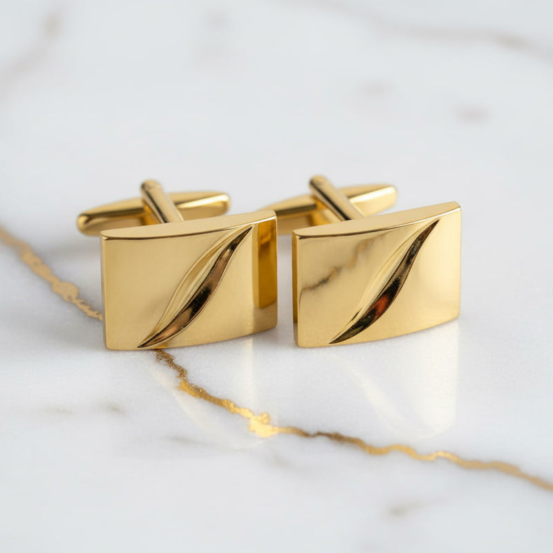 Goldene Manschettenknöpfe – Luxus & Stil
