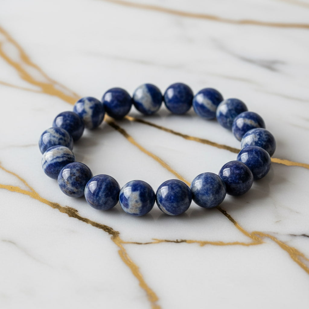 Sodalith Kugelarmband – Stilvolles Schmuckstück CrystalScents