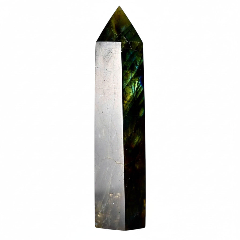 Labradorit Obelisk – Inspiration & Ruhe CrystalScents