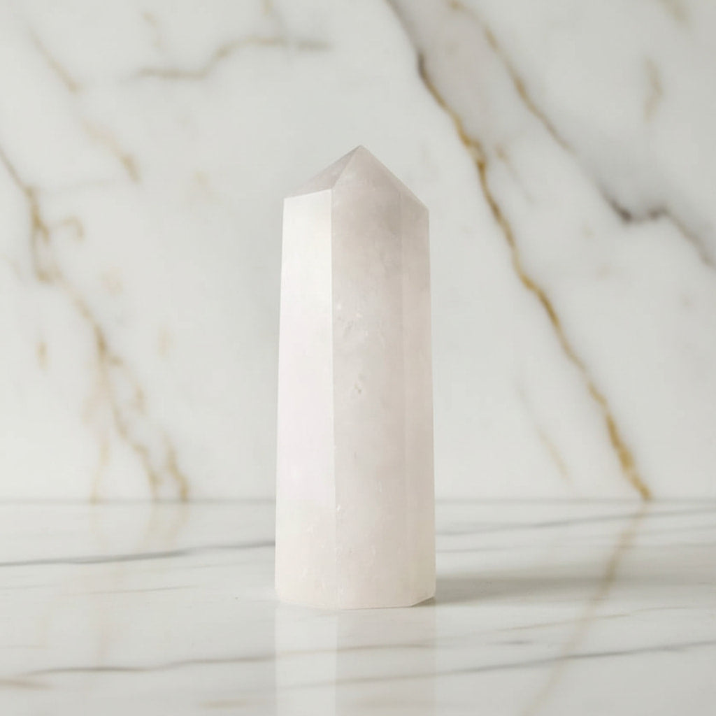 Großer Bergkristall Obelisk – Natürliche Quelle der Klarheit CrystalScents