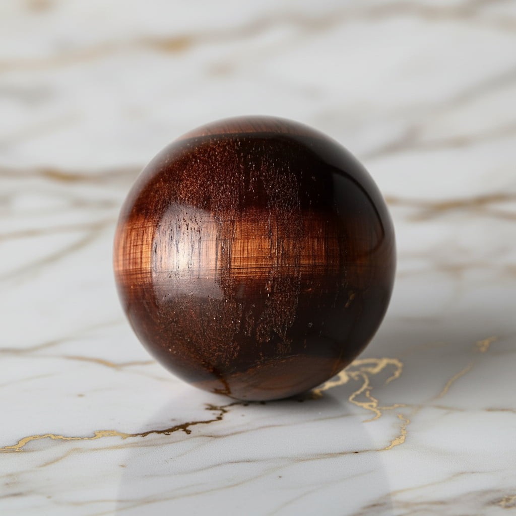 Tigerauge Kugel – intensives Rot CrystalScents
