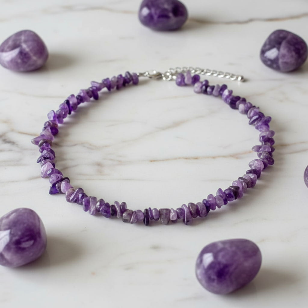 Amethyst Splitterhalskette – für Harmonie & Ruhe CrystalScents