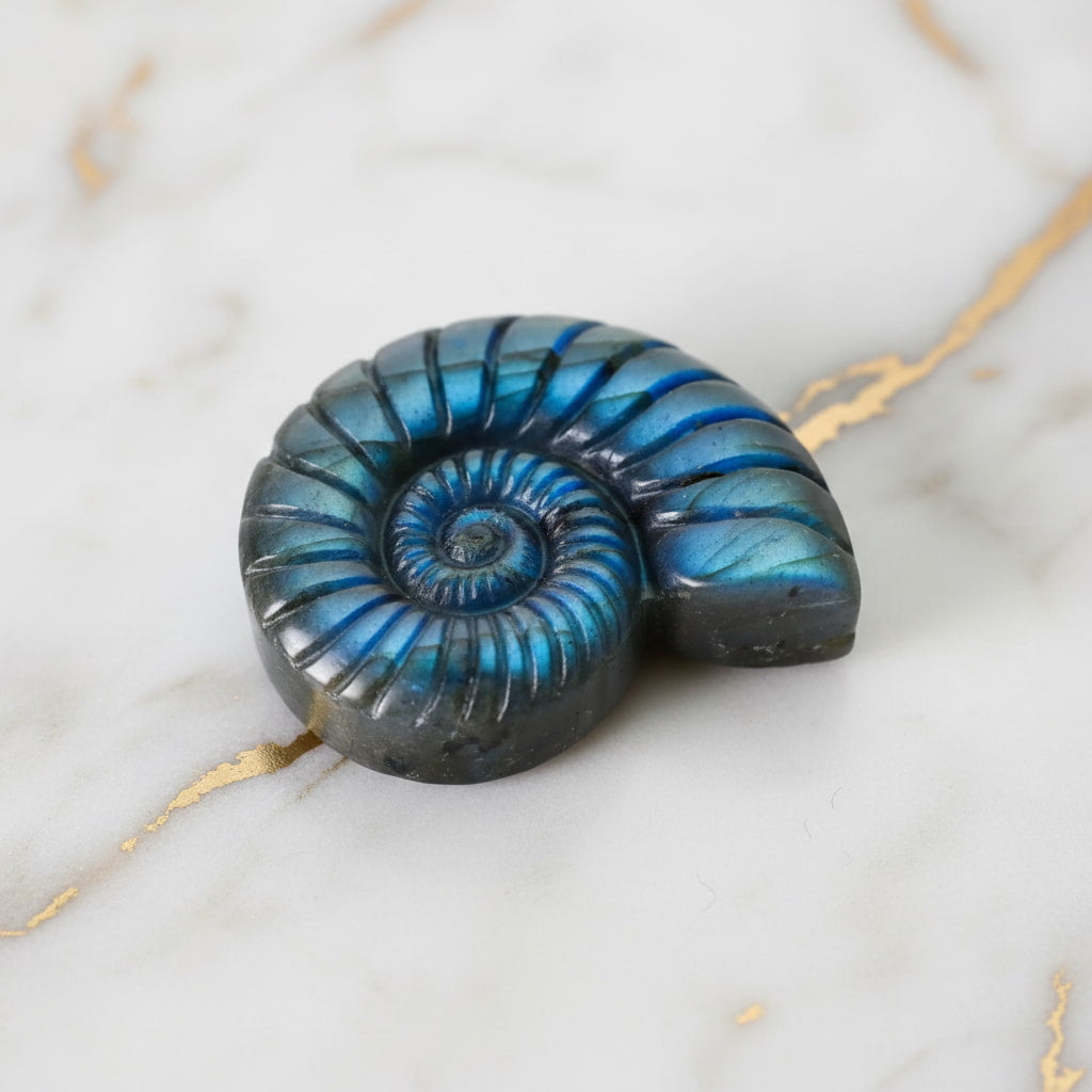 Labradorit Nautilus – Verbindung von Natur & Eleganz CrystalScents