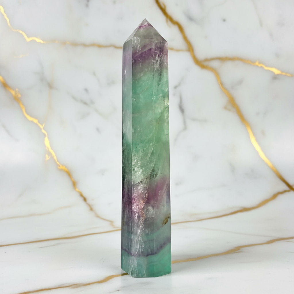 Fluorit Obelisk – Freiheit & Schönheit CrystalScents
