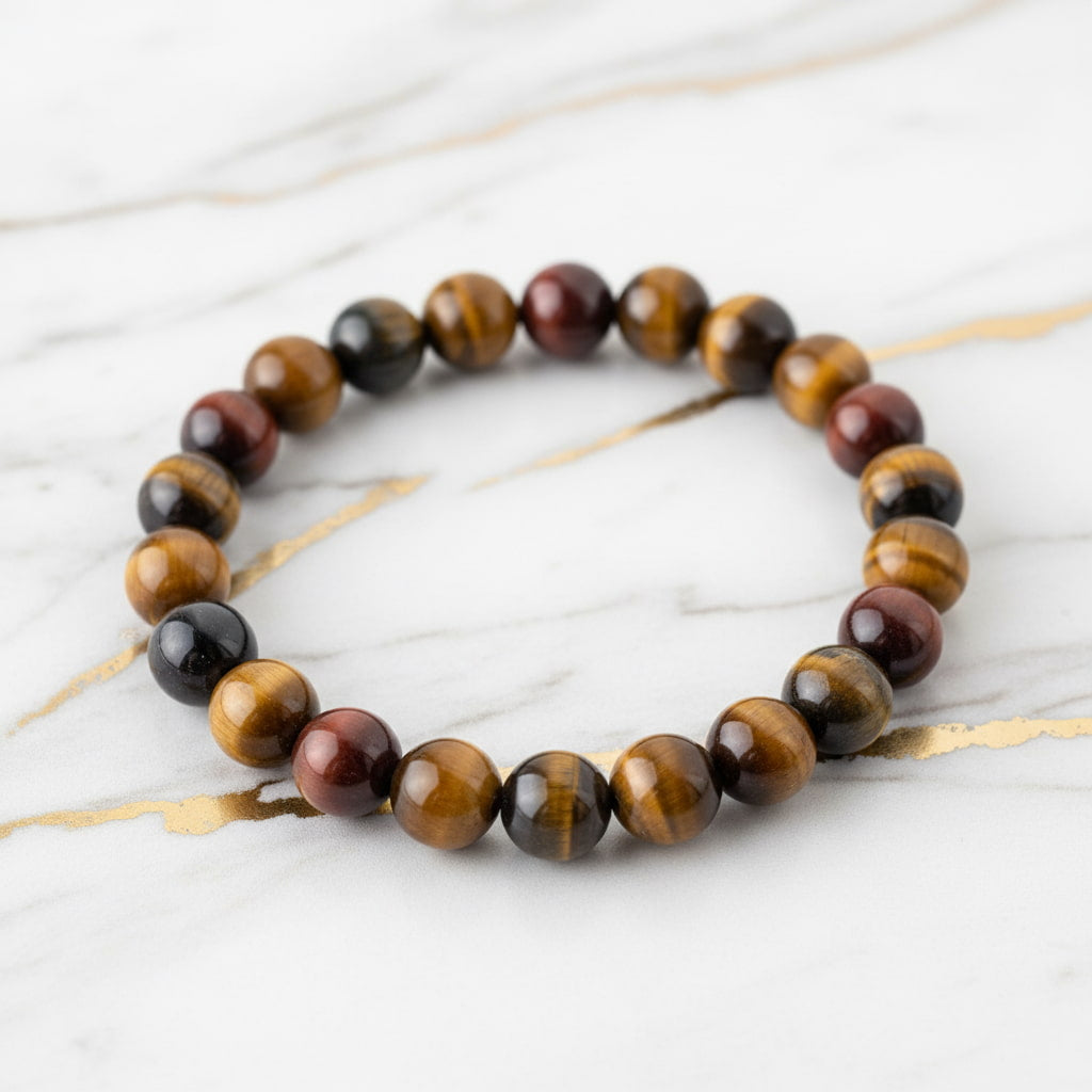 Tigerauge Kugelarmband - Schützender Begleiter CrystalScents