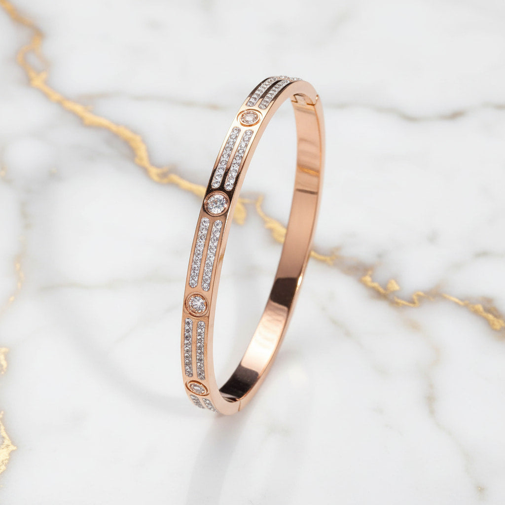 Armband - Roségold mit funkelnden Highlights CrystalScents