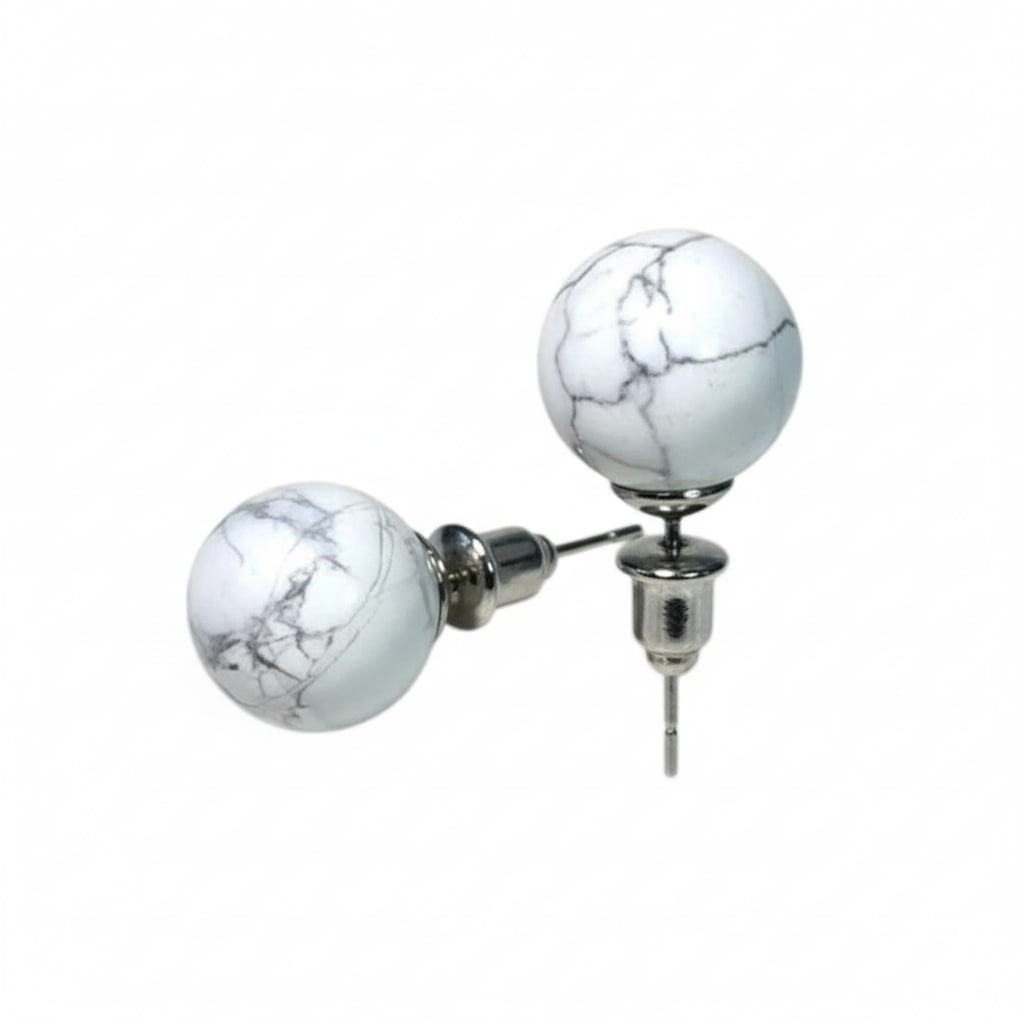 Howlit Ohrstecker – Zarte Eleganz & natürliche Ruhe CrystalScents