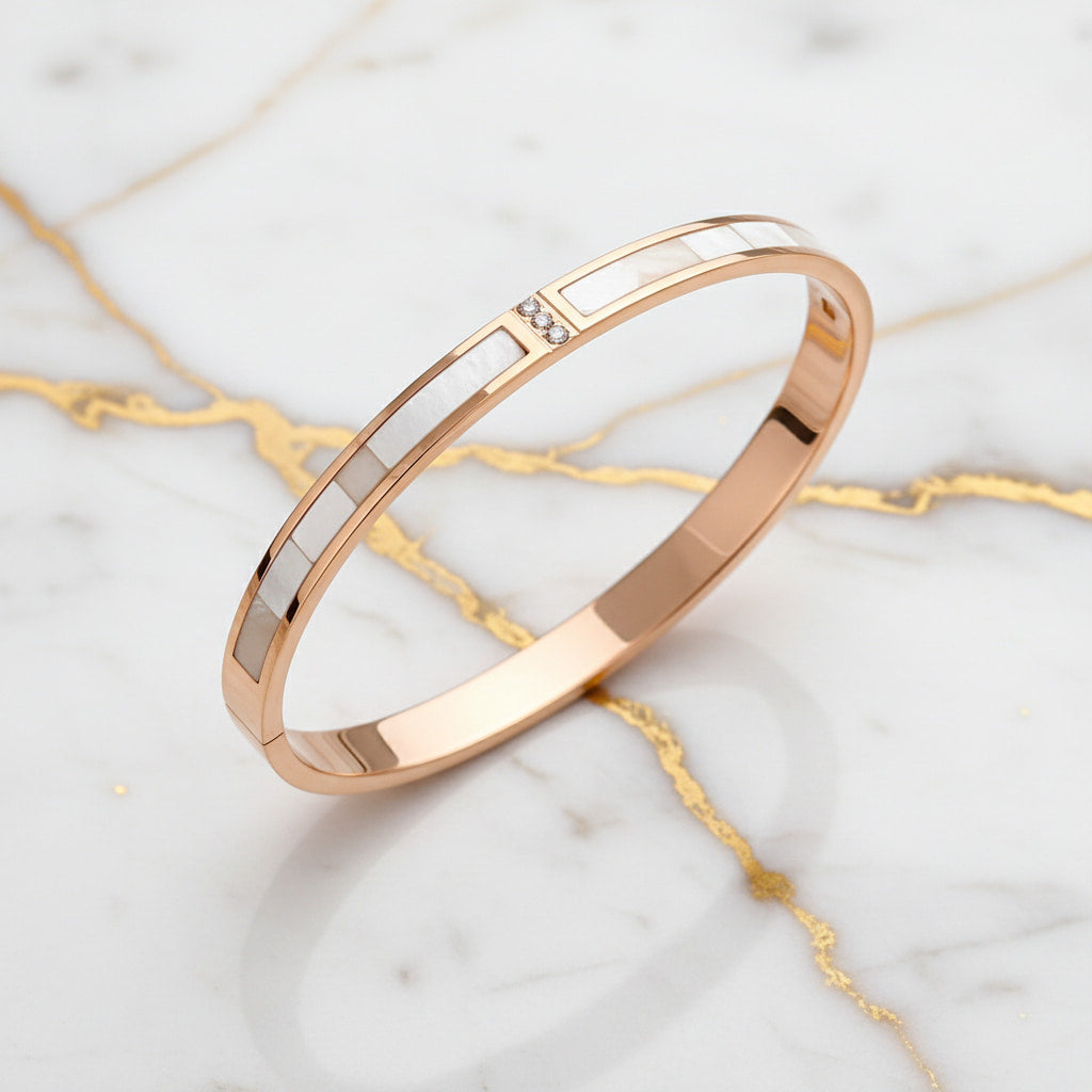 Armband - Roségold mit Perlmutt CrystalScents