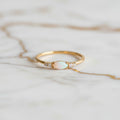 Ring gold mit zartem Opal-Highlight CrystalScents