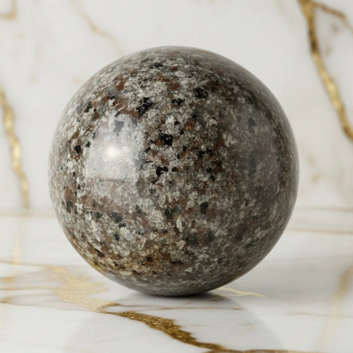 Große Flammenstein Yooperlite Kugel – 2 Kilo Naturstück CrystalScents