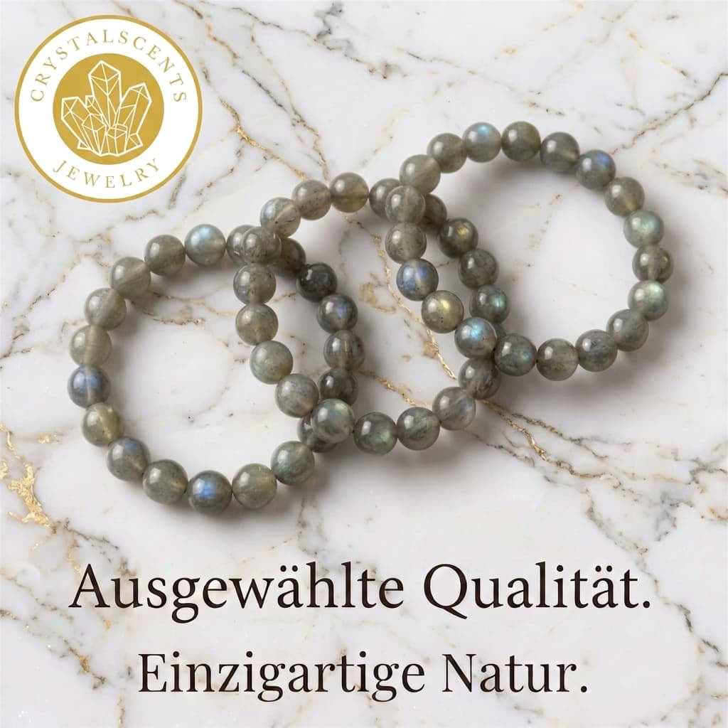 Labradorit Sunset Kugelarmband – Schmuckstück mit Farbspiel