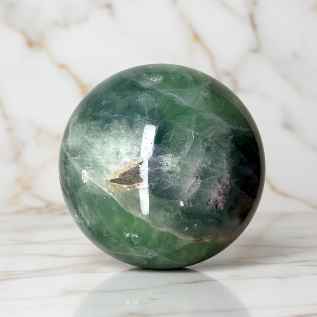 Fluorit Kugel – Balance & Kraft CrystalScents