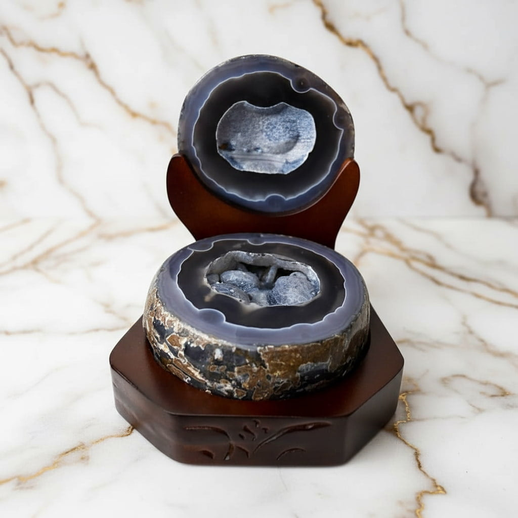 Achat Truhe auf dekorativer Basis CrystalScents