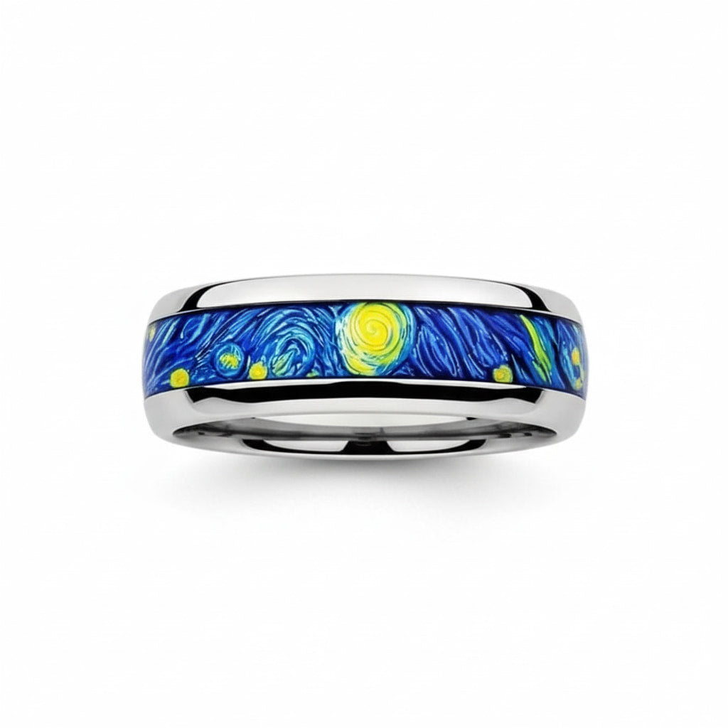 Ring in Silber mit Sternenhimmel CrystalScents