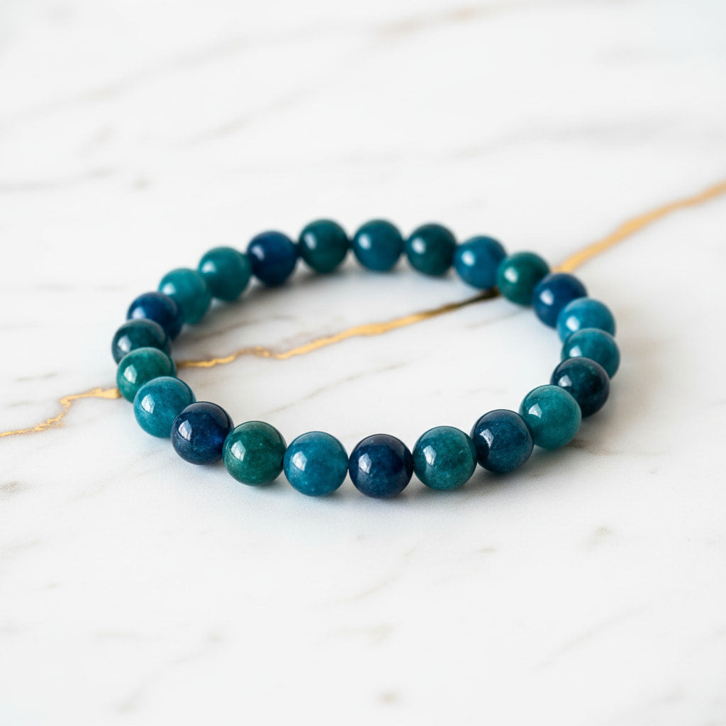 Apatit Kugelarmband – Positive Energie & Harmonie CrystalScents
