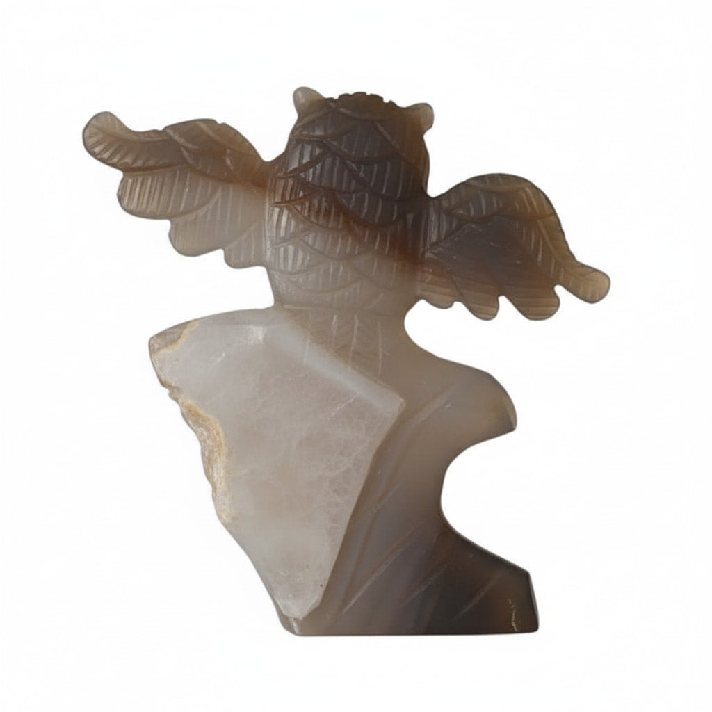 Achat – Graue Eulenfigur aus glitzerndem Kristall CrystalScents
