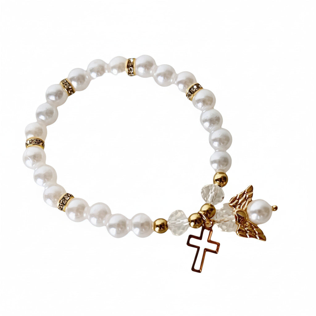 Perlenarmband mit Goldengel – voller Symbolkraft CrystalScents