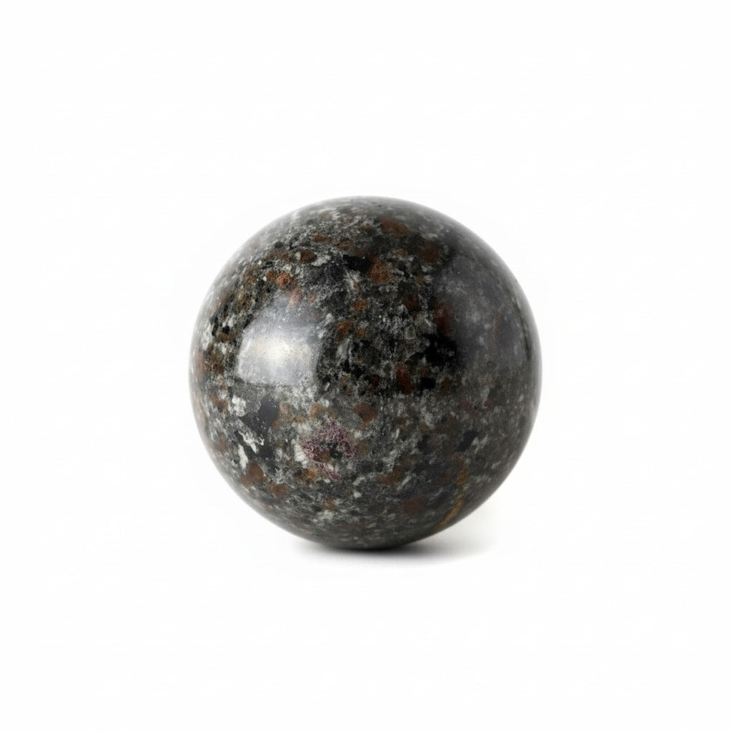 Flammenstein Yooperlite Kugel - Symbol für Energie & Klarheit CrystalScents