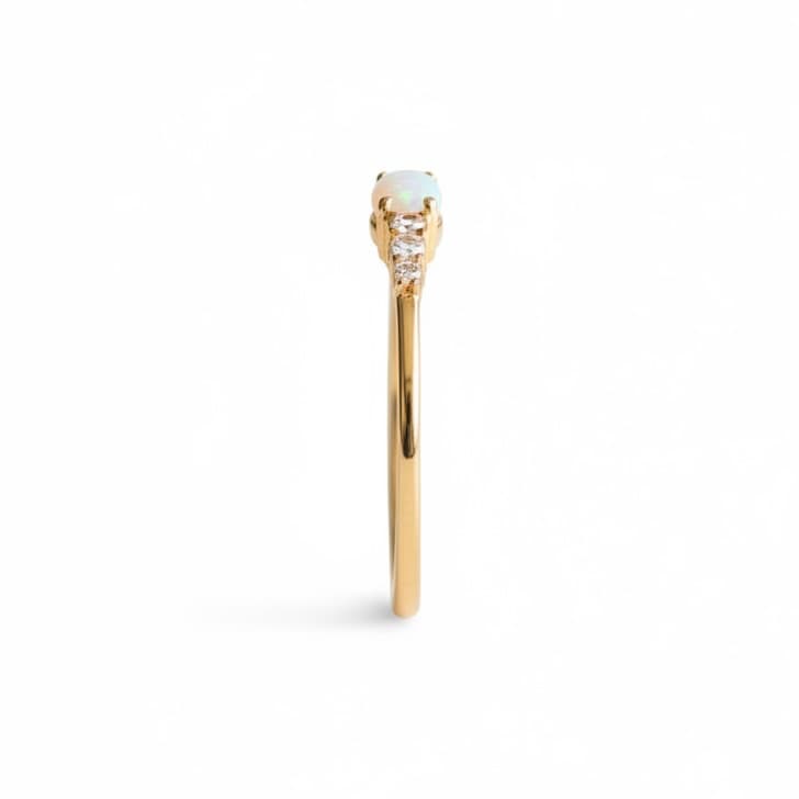 Ring gold mit zartem Opal-Highlight CrystalScents