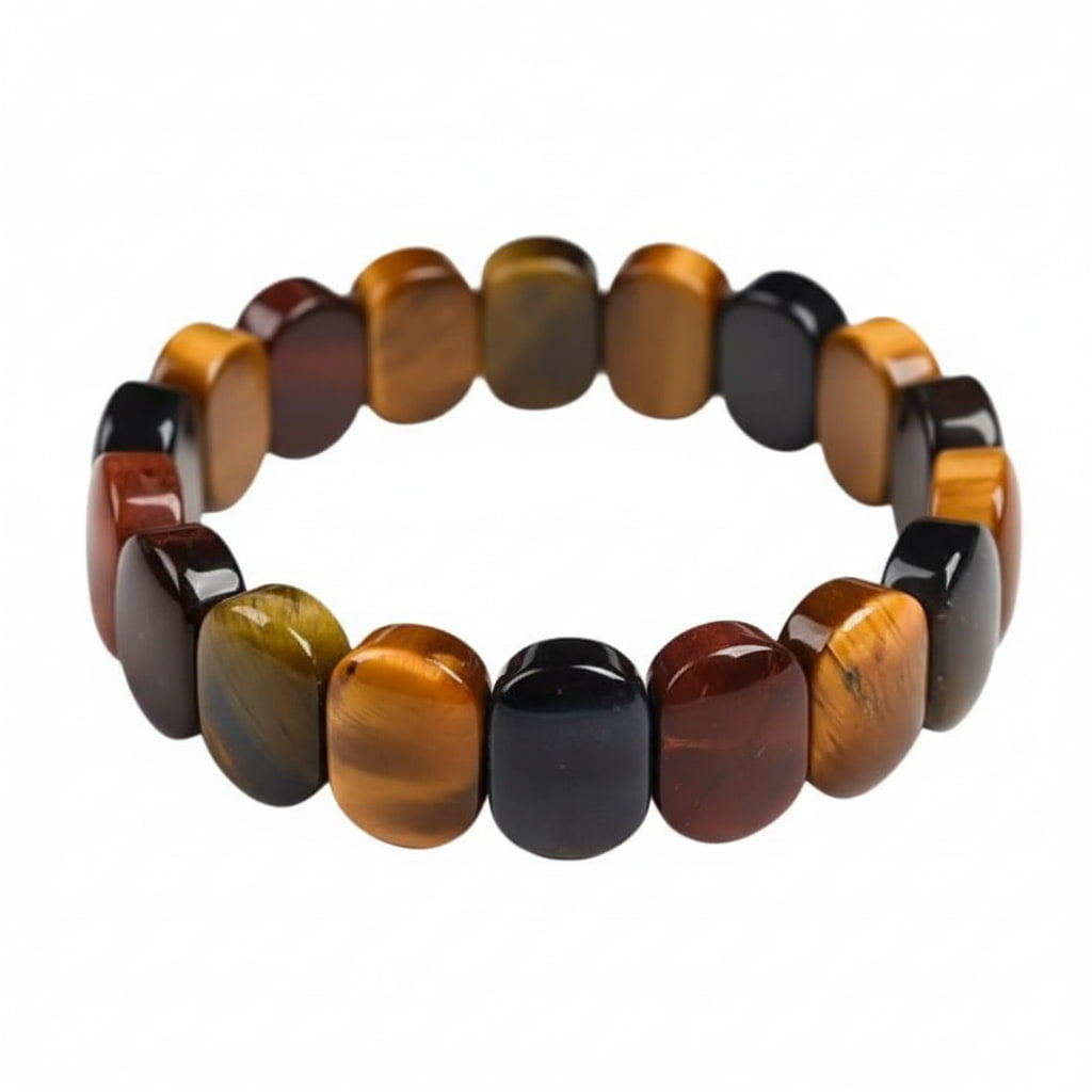 Tigerauge Armband - Dreifarbige Kombination CrystalScents