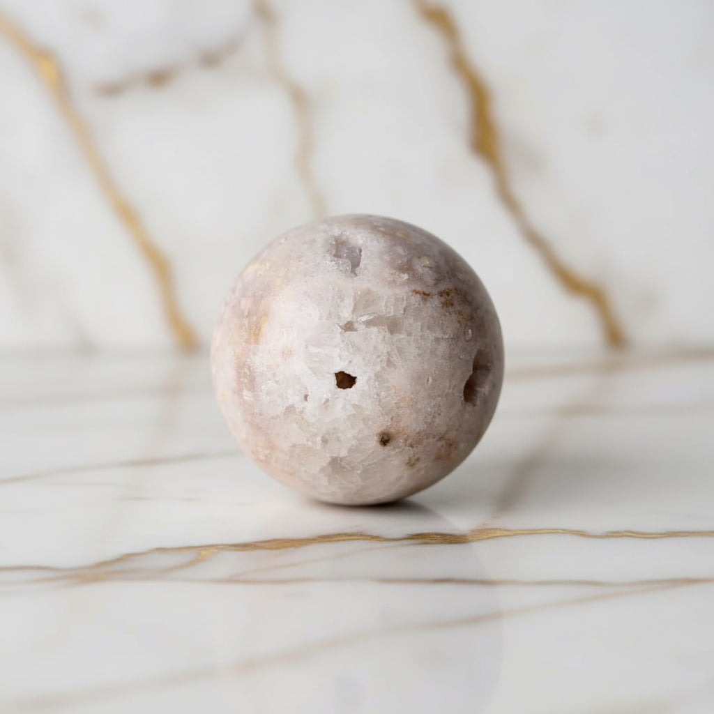 Rosa Amethyst Kugel – Glitzertraum für Harmonie & Balance CrystalScents