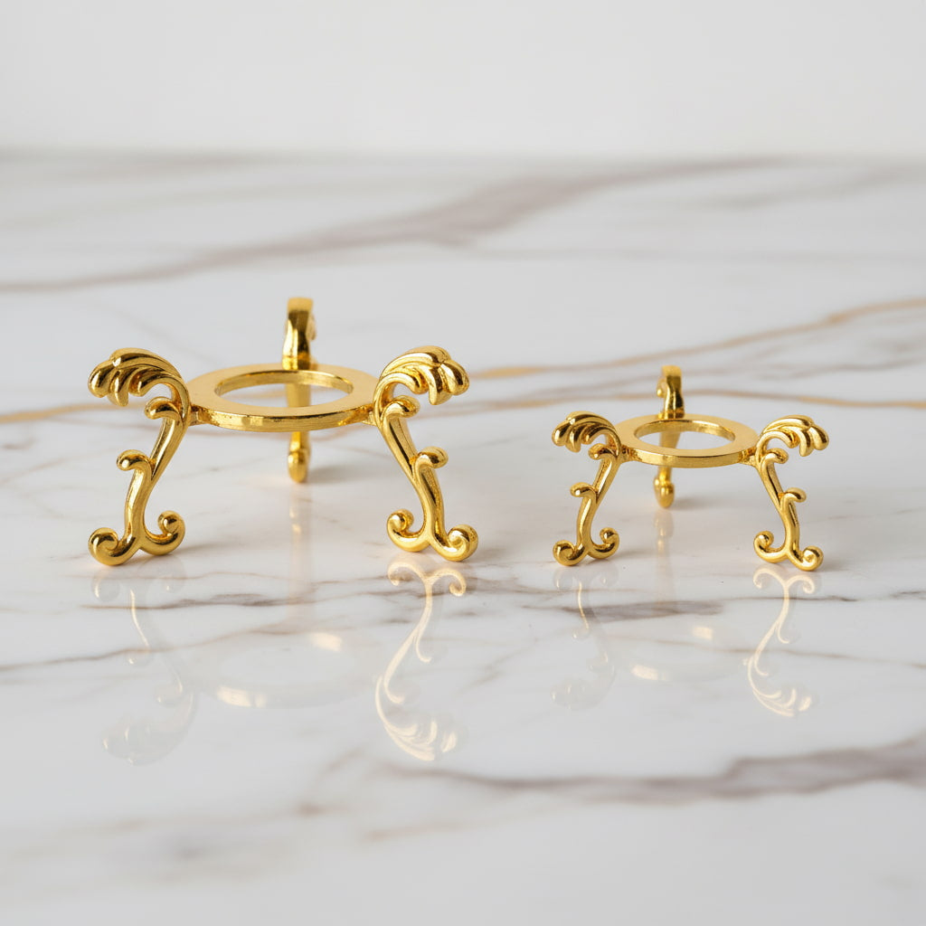 Kugelhalter Gold – Eleganter Halter für Lieblingskugeln CrystalScents