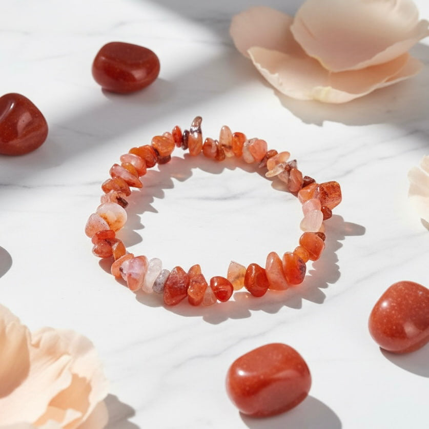 Achat Splitterarmband – Ausdrucksstarkes Rot für positive Energie CrystalScents