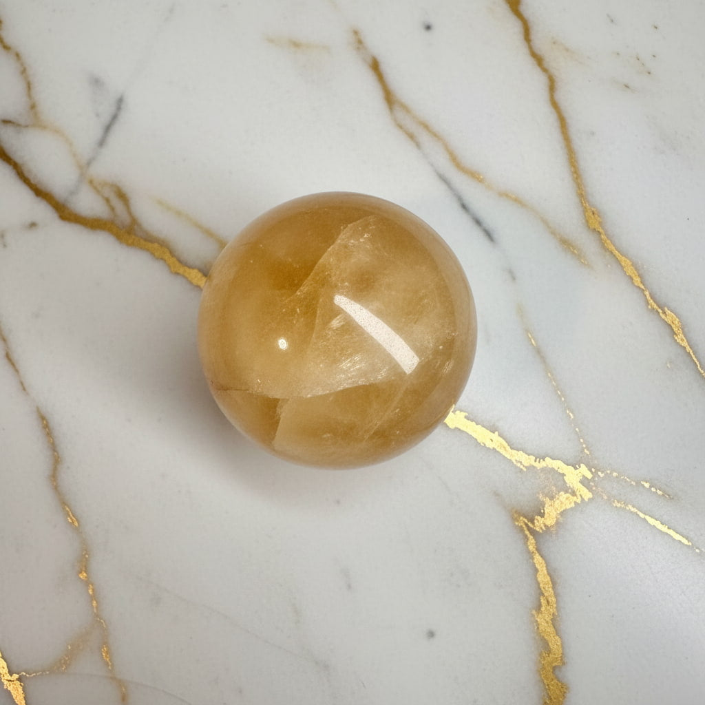 Calcit Kugel - für Wärme & Vitalität CrystalScents