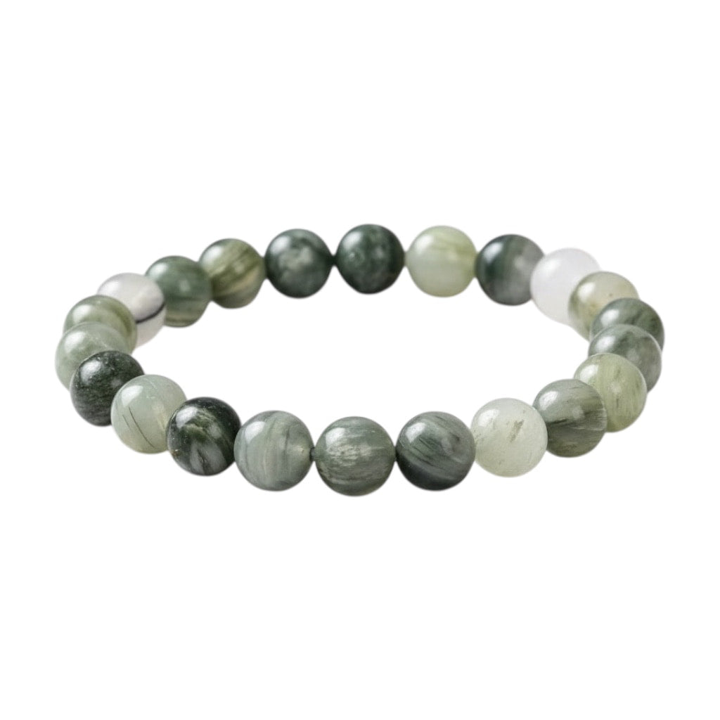 Grüner Jaspis Kugelarmband - Erdung & Kraft CrystalScents