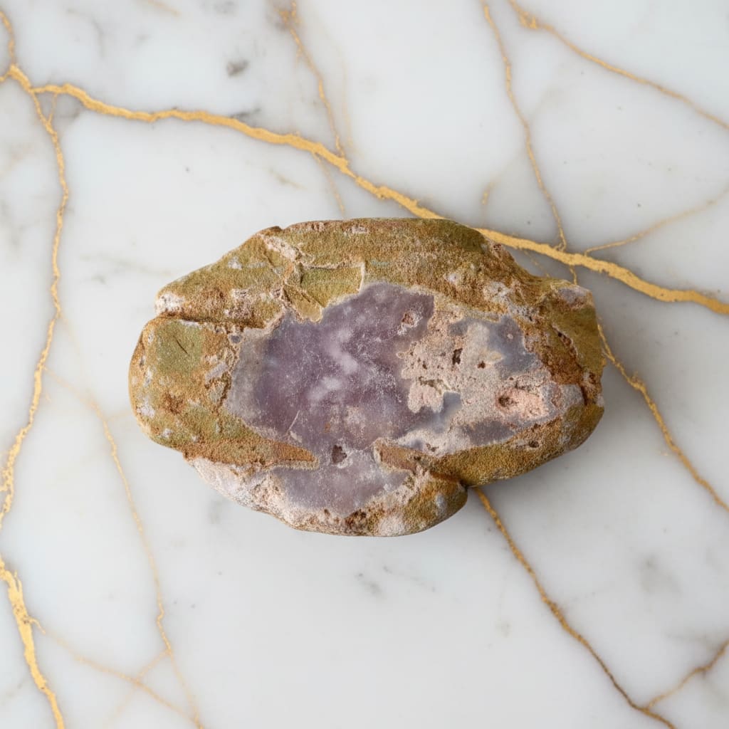 Rosa Amethyst Scheibe – Glitzer & Eleganz CrystalScents