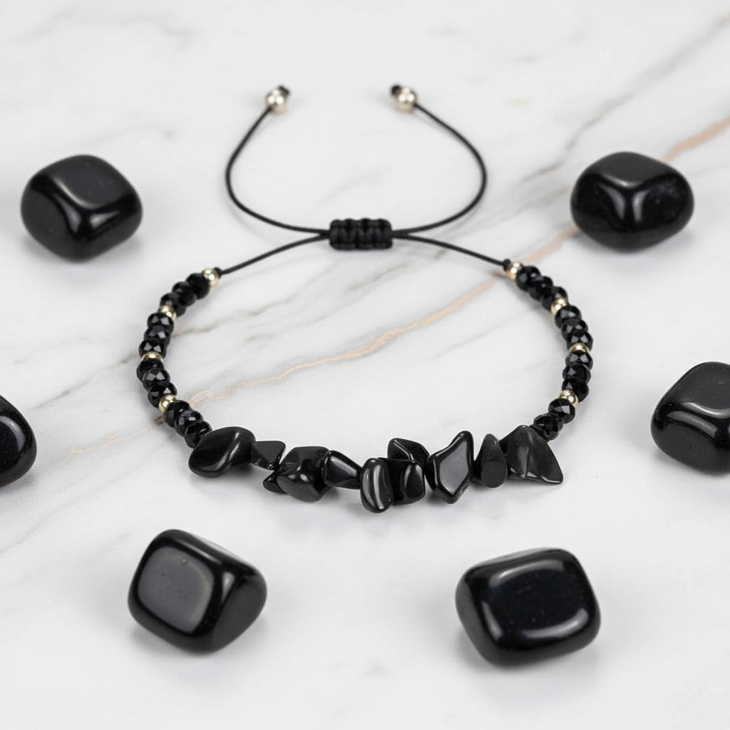 Obsidian Schutzarmband – Stärke & Sicherheit CrystalScents