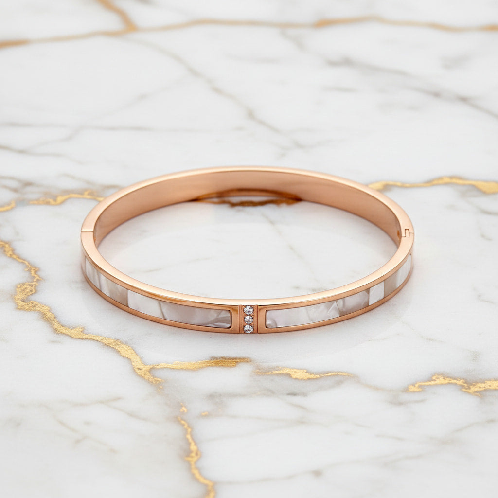 Armband - Roségold mit Perlmutt CrystalScents