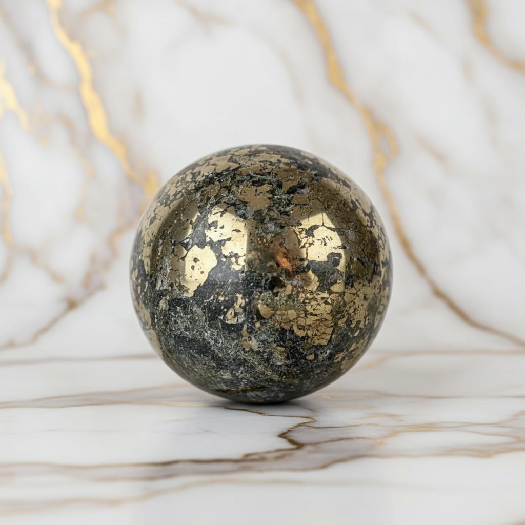 Pyrit Kugel – Harmonie & Power CrystalScents