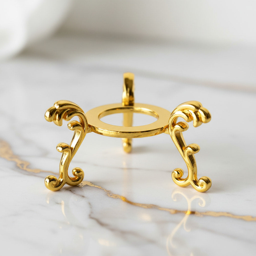 Kugelhalter Gold – Eleganter Halter für Lieblingskugeln CrystalScents