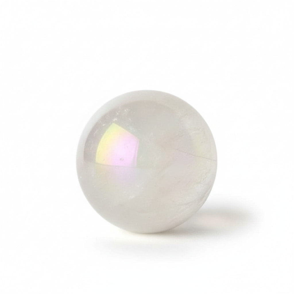 Bergkristall Aura Kugel - Schimmernde Eleganz CrystalScents