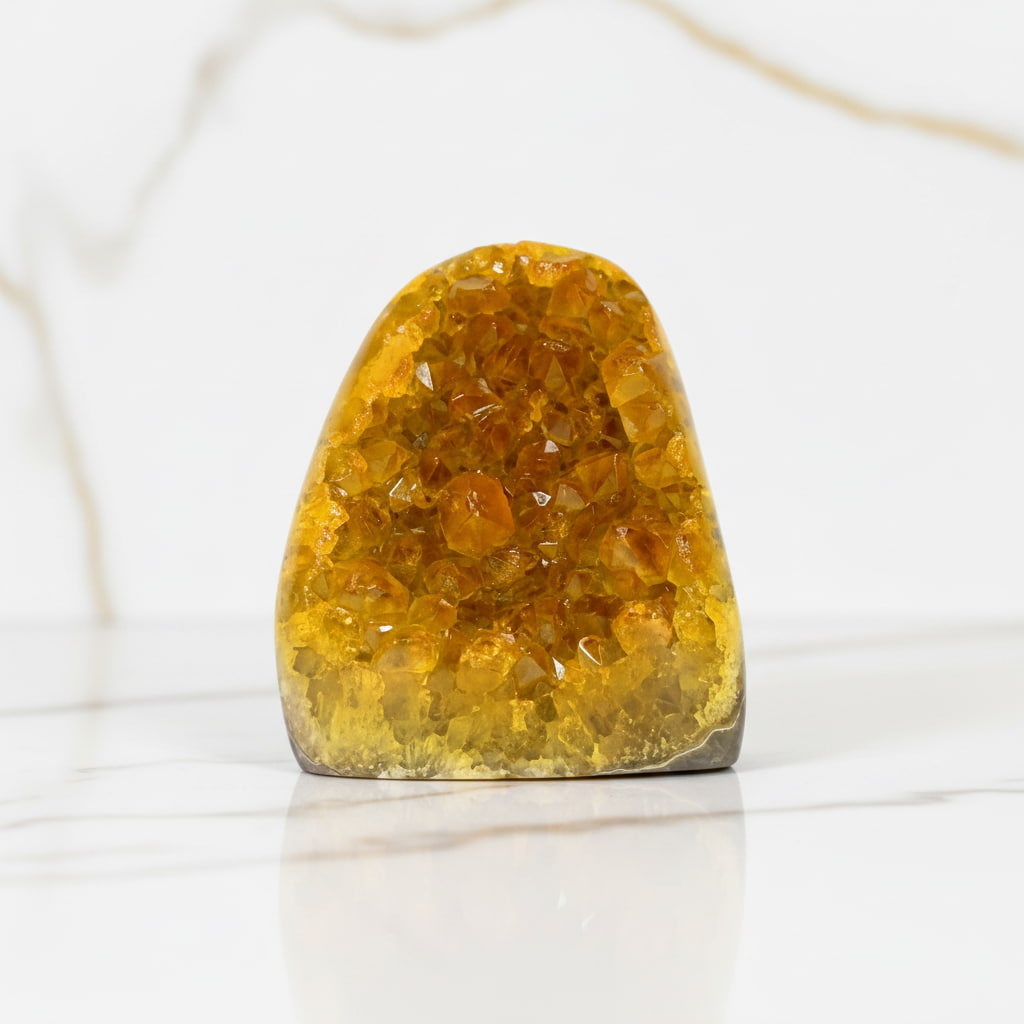Amethystdruse Gelb – Funkelndes Deko-Highlight CrystalScents