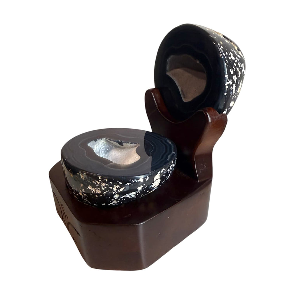 Achat Truhe - Schwarze Schönheit CrystalScents