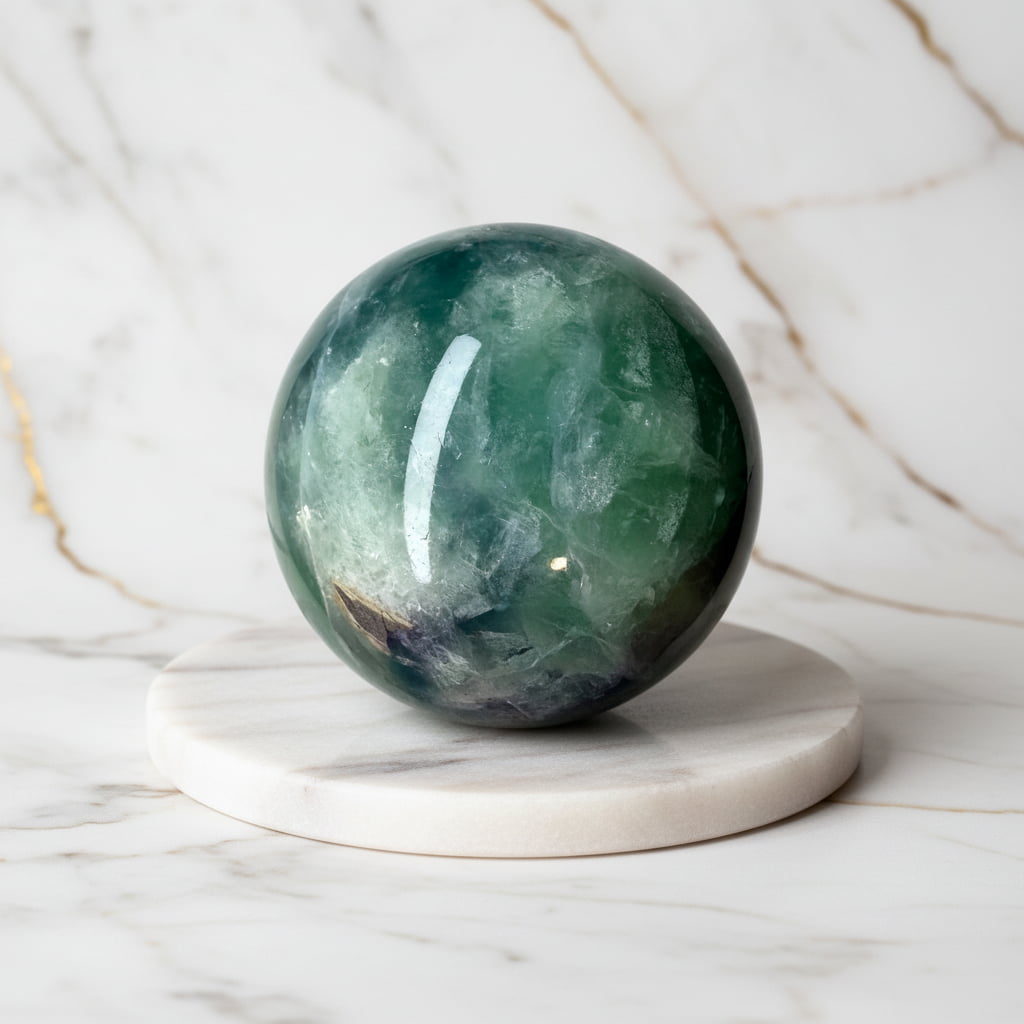 Fluorit Kugel – Balance & Kraft CrystalScents