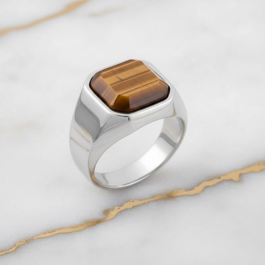 Tigerauge Ring – Kraftvolle Akzente CrystalScents